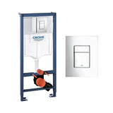 Grohe Chassis Concealed Flush Tank with Flush Plate Glossy Chrome