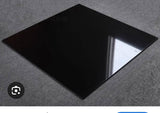 سيراميك بريما ارضيات اسود ساده لامع 60*60 قطع ليزر