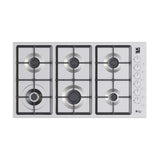 مسطح غاز بيورتى بلت ان 6 شعلة 90 سم فضى