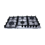 Purity Built-In Gas Hob 6 Burners 90cm Silver