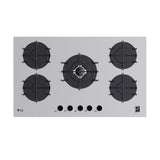 مسطح غاز بيورتى بلت ان 5 شعلة 90 سم فضى