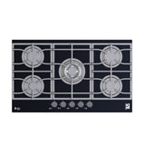 Purity Built-In Gas Hob 5 Burners 90cm Black