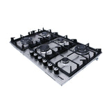 Purity Built-In Gas Hob 6 Burners 90cm Silver
