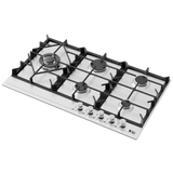 Purity Built-In Gas Hob 5 Burners 90cm Silver