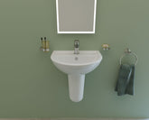 حوض حمام من ساني بيور روزيتا بنصف ركبة 45 سم