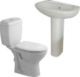 Duravit Duraplus sanitary ware toilet set with 60 cm basin and column