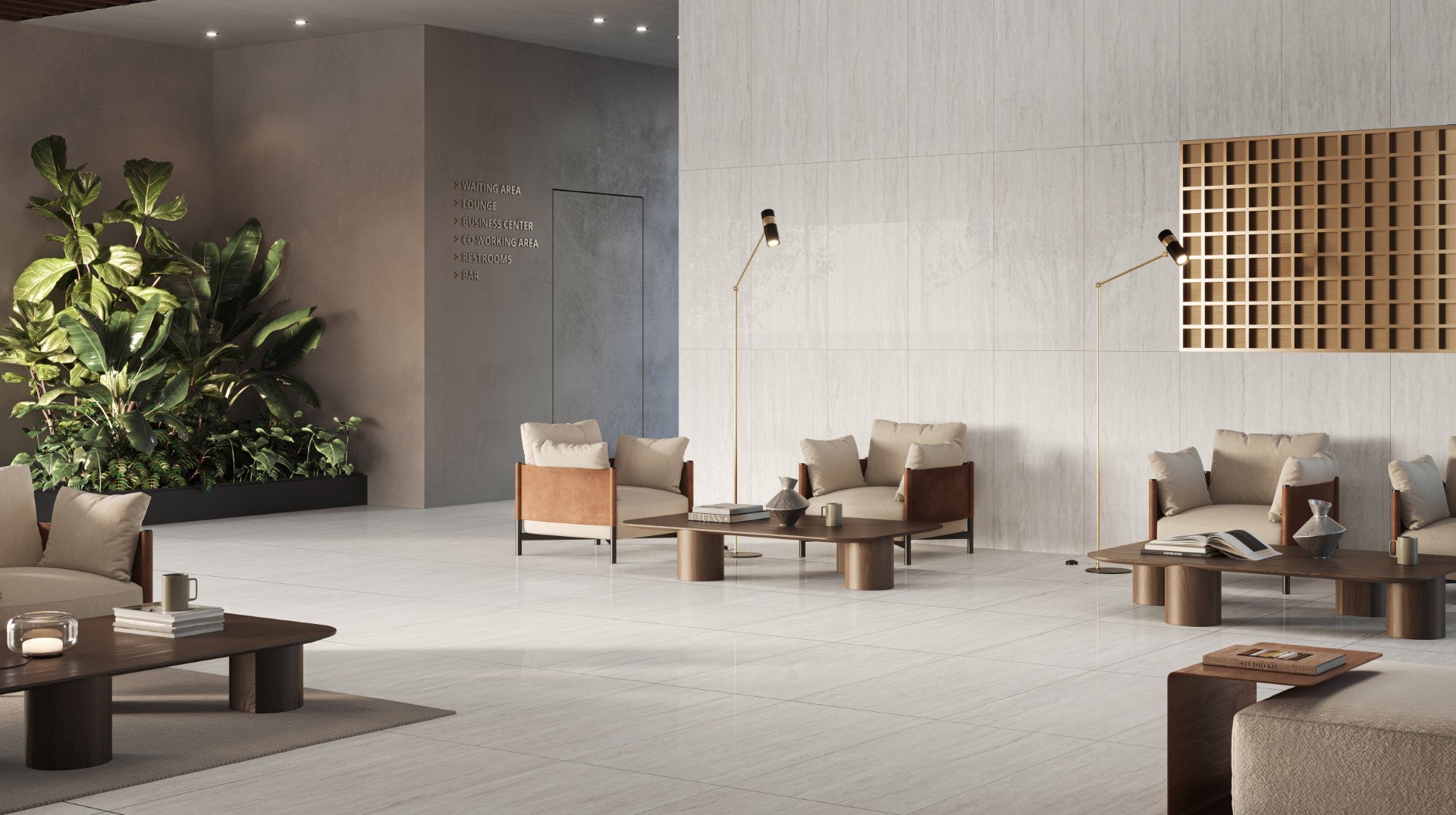 Porcelain Cleopatra California Light Grey glossy 120x240 cm 8 mm