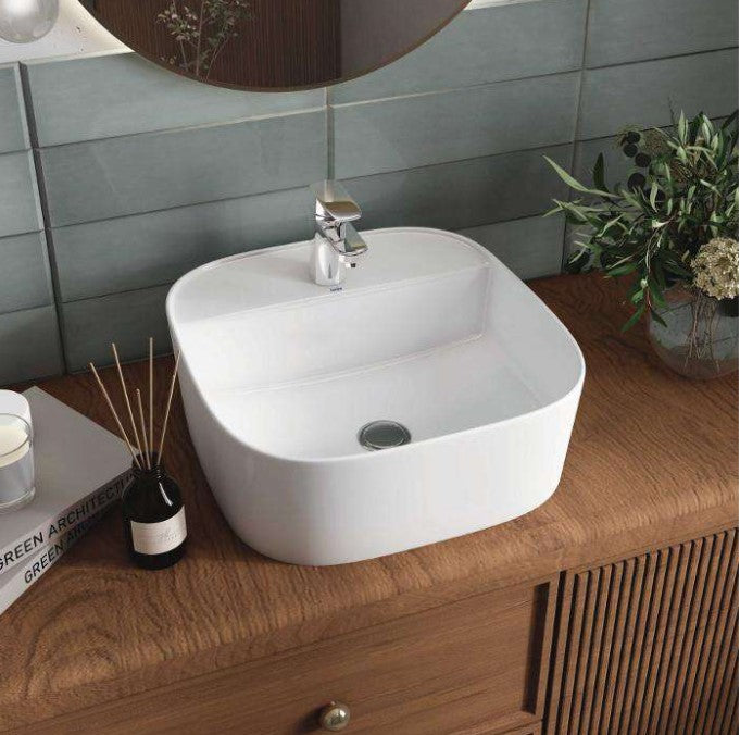 Lecico Bristol basin 42 cm White Countertop Sink