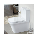 Duravit P3 Comfort Close Coupled Toilet Seat Oval 65×38 cm White
