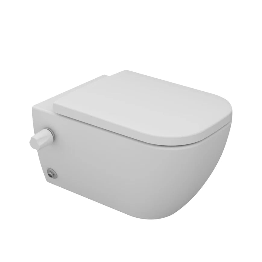Sanipure Magnos Wall Mounted Toilet With Seat Cover White