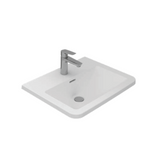 Sanipure Oberon Over Counter Top Rectangle Bathroom Basin 55 cm