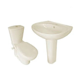 Duravit sanitary ware toilet set Echo with 60 cm basin and column