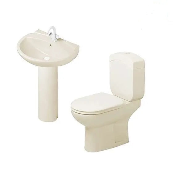 Duravit Dellarco sanitary ware toilet set with 70 cm basin and column