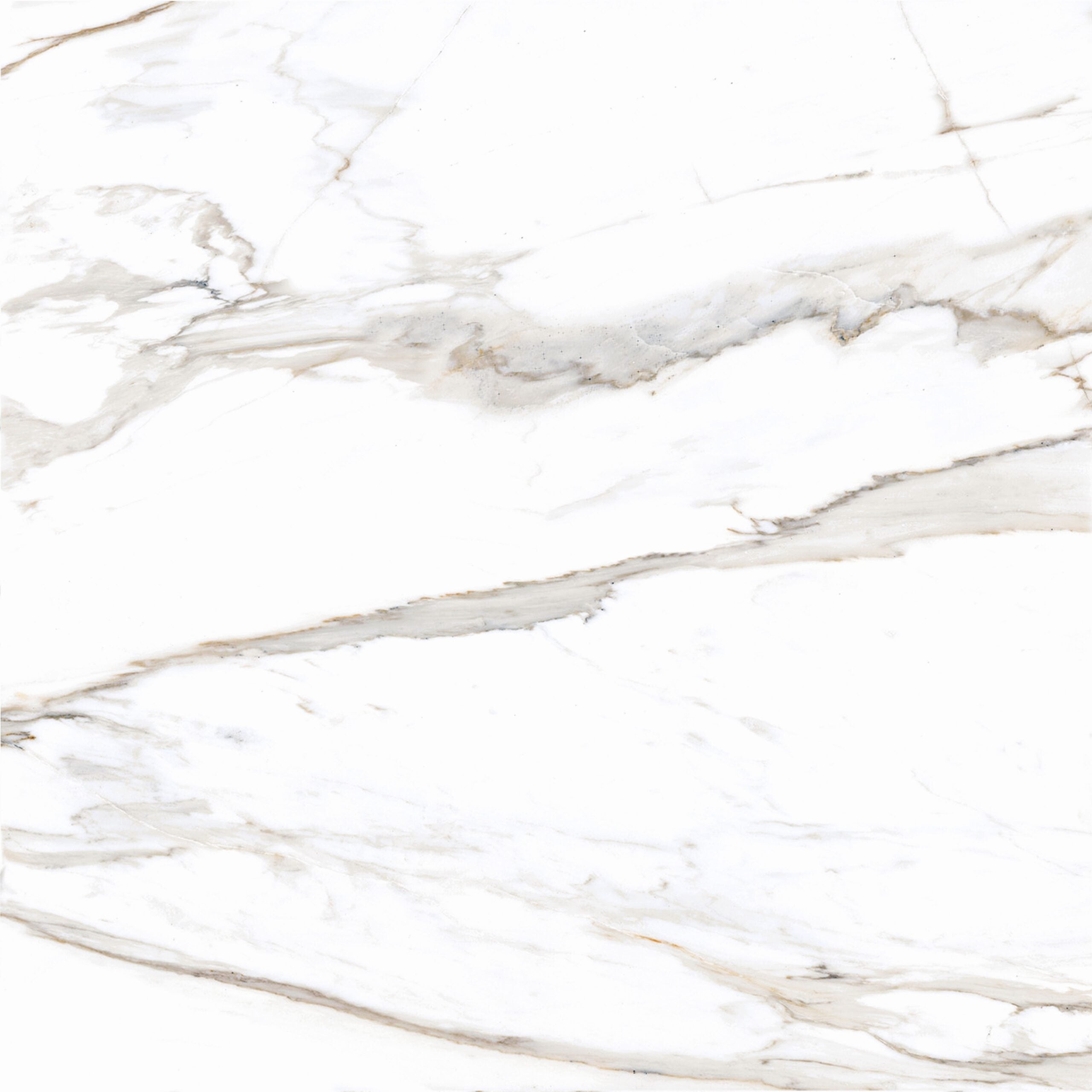 Ceramic Castel White Glossy 60x60 cm from Cleopatra