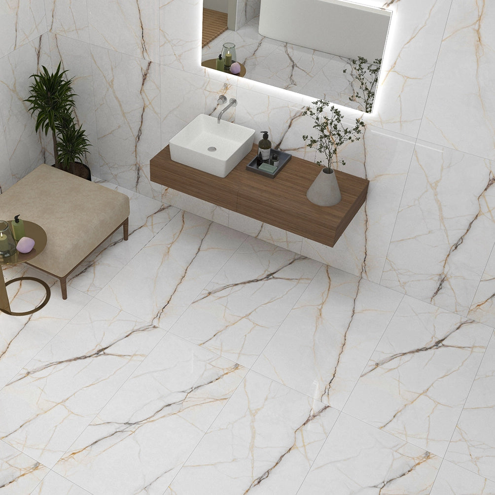 Ceramic 700/17 White Glossy 120x60 cm From Granito