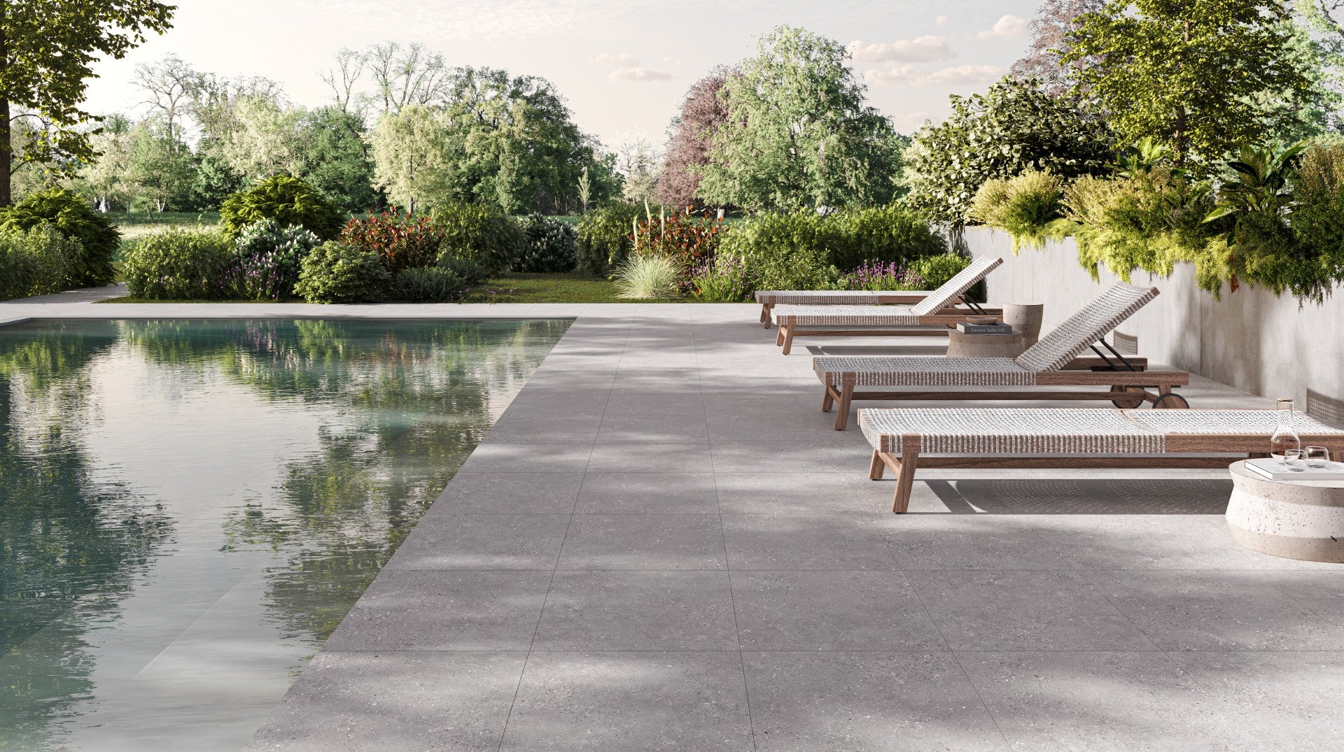 Porcelain Cleopatra Street Stone Grey Matt 120x120 cm 8 mm