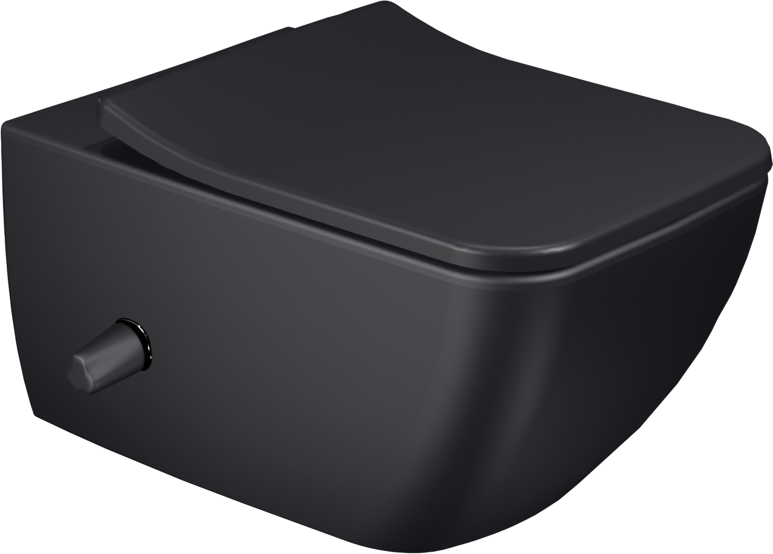 Realmes wall-hung toilet with shower, Villeroy & Boch VENTICELLO, Black