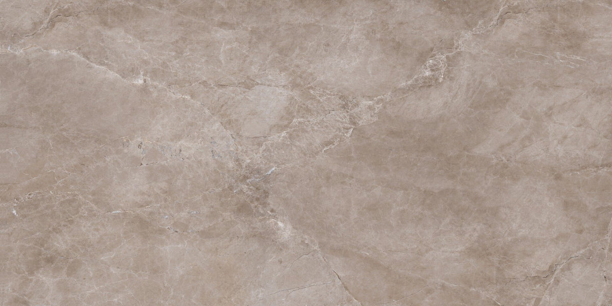 Porcelain Cleopatra Contessa Tortora glossy 120x240 cm 8 mm