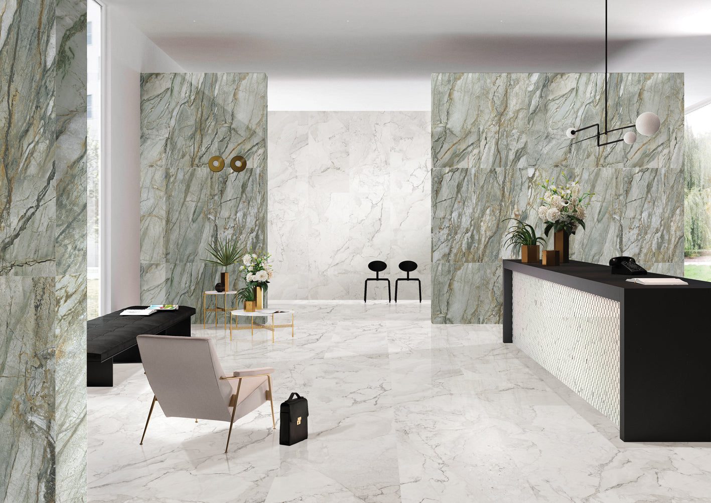Porcelain Century White Glossy 120x60 cm From Gemma