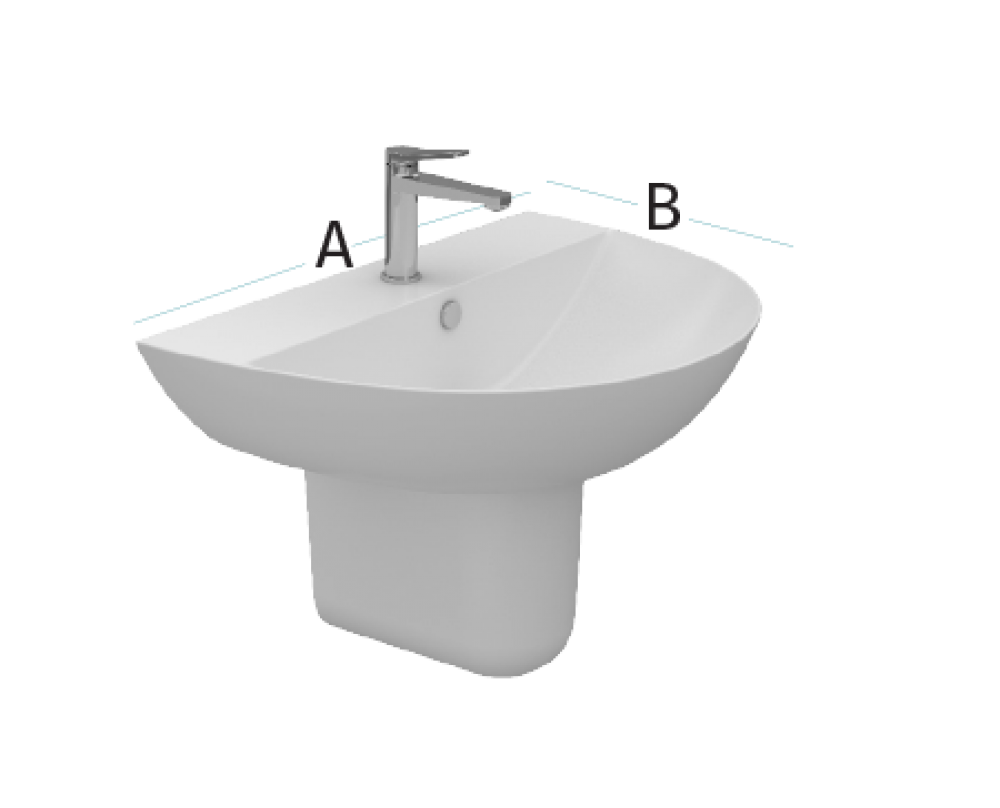 Sanipure Titan Washbasin 70 cm