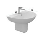 Sanipure Titan Washbasin 70 cm