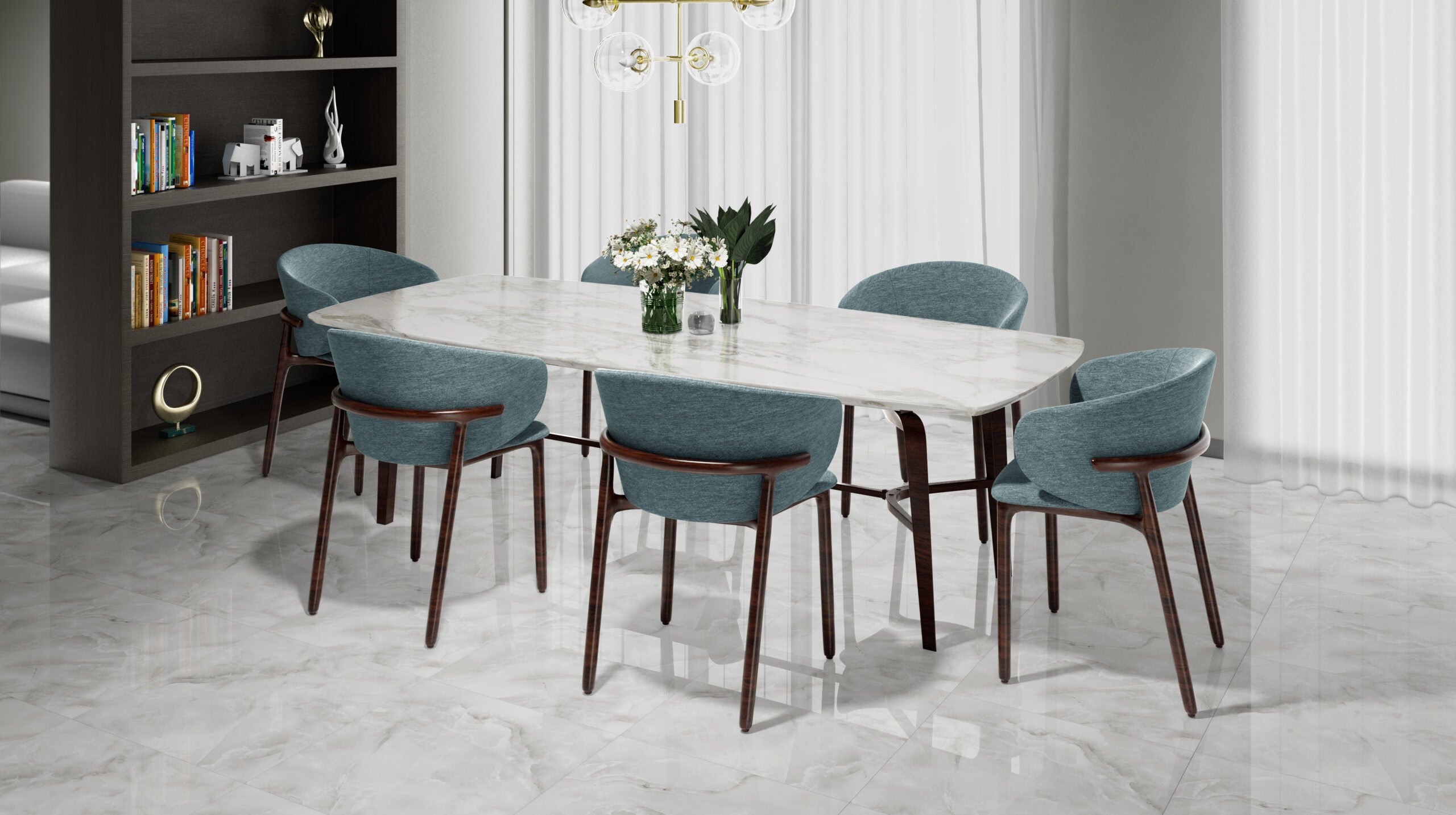 Ceramic Eldorado White Glossy 60x60 cm