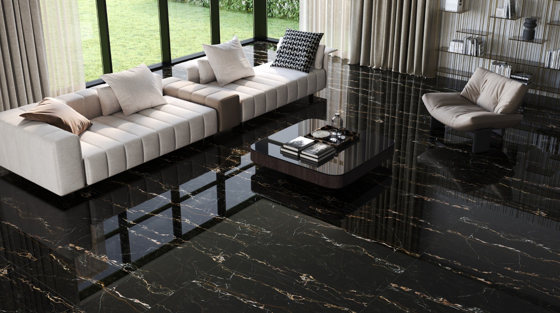 Porcelain Cleopatra Urano Glossy 120x120 cm 8 mm