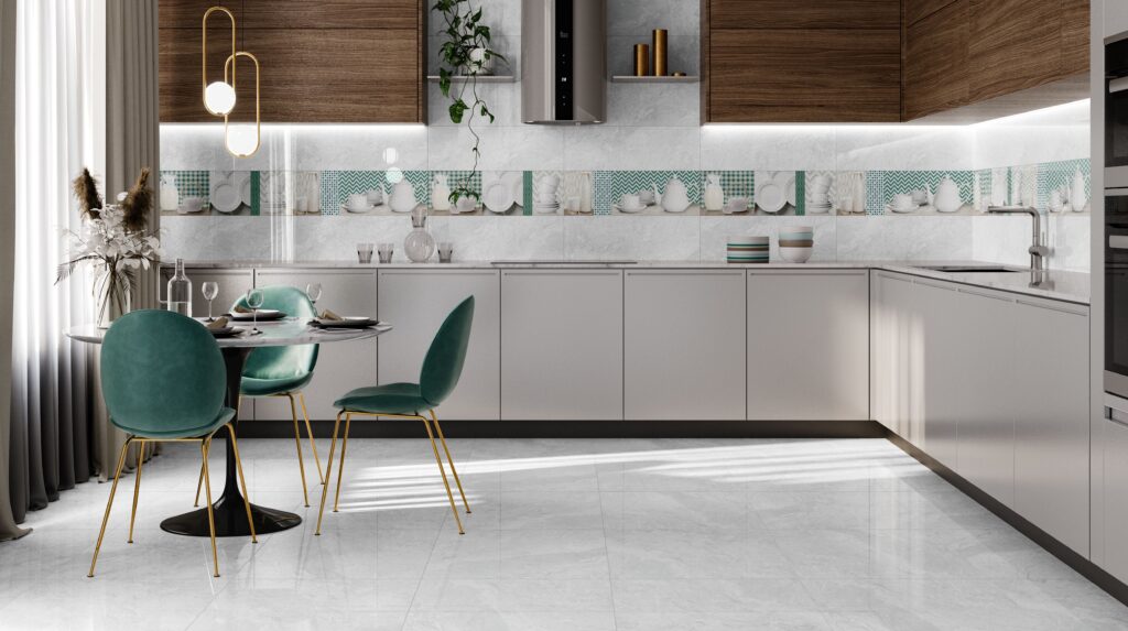 Ceramic Avanza Grey Glossy 59.5x59.5 cm from Cleopatra