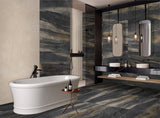 Porcelain Crown Anthracite Glossy 120x60 cm From Gemma