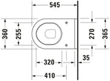 Duravit D-Neo Wall Mounted Toilet White cover Slim
