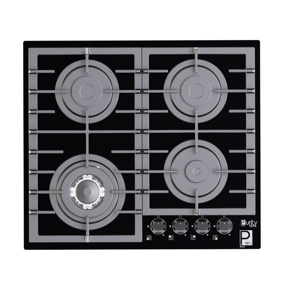 مسطح غاز بيورتي بلت ان 4 شعلة 60 سم اسود