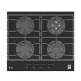 Purity Built-in Gas hob 4 burners 60 cm Black