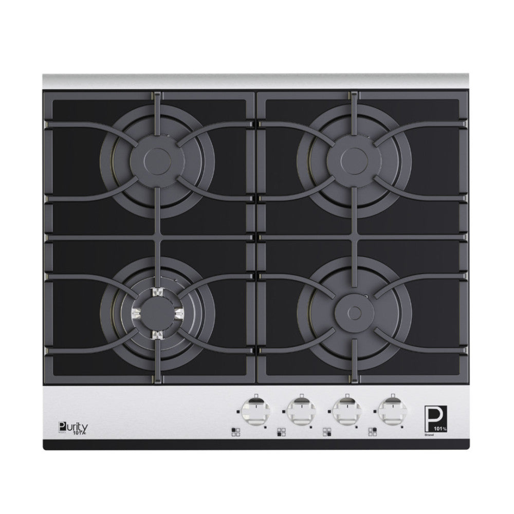 Purity Built-in Gas hob 4 burners 60 cm Black