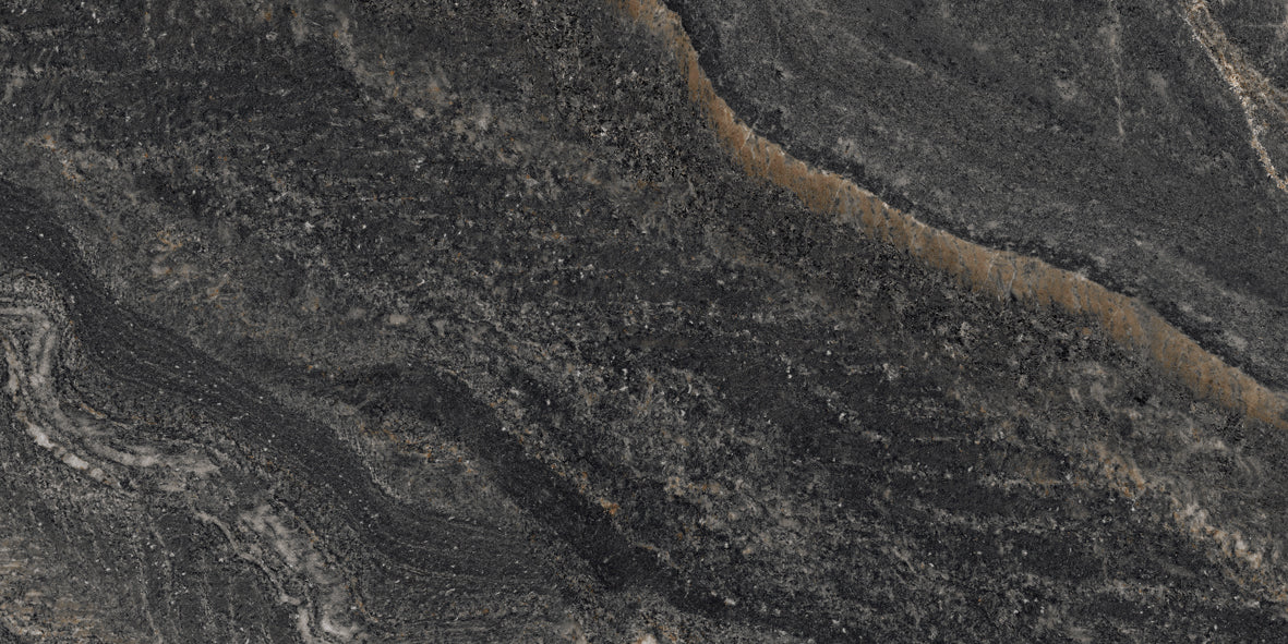 Porcelain Houston Black Glossy 120x60 cm From Gemma
