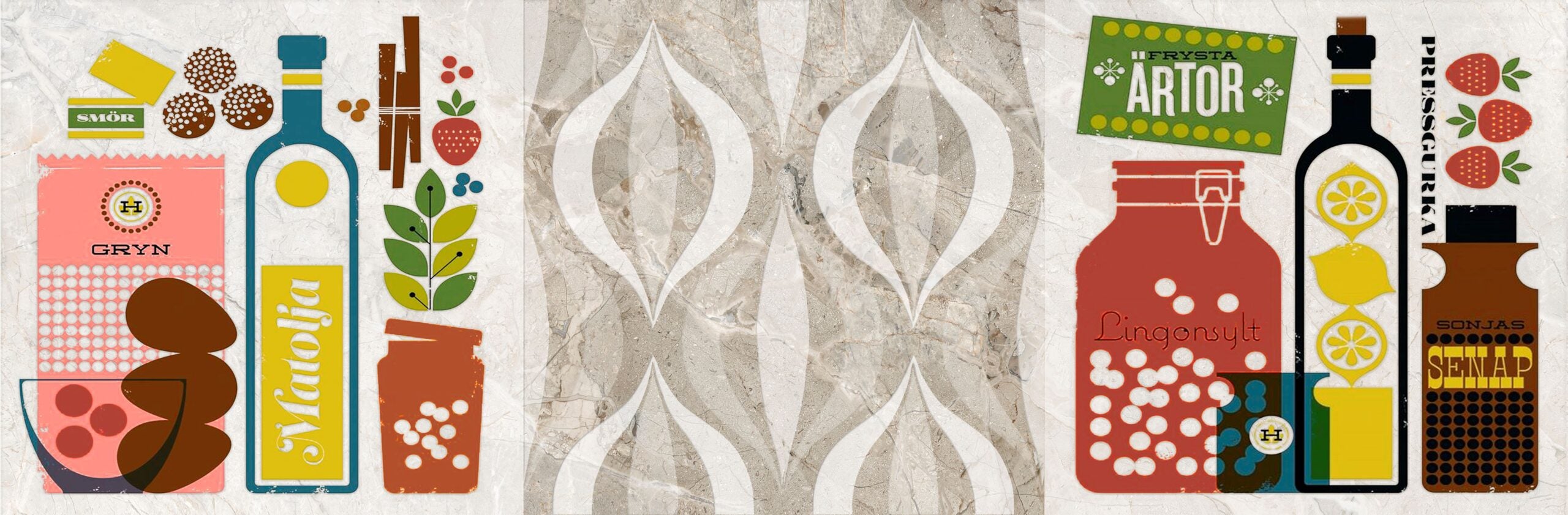 Ceramic Glasgow Ivory 25x75 cm Wall Ceramic From Cleopatra