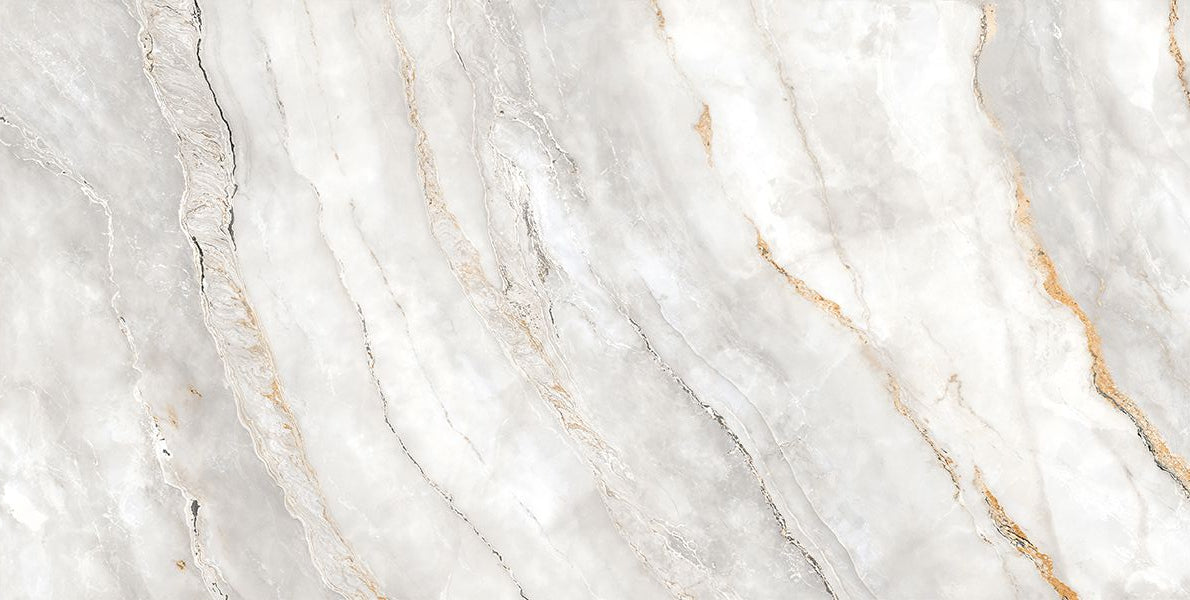 Ceramic ART ONDA_GREY Glossy 120x60 cm