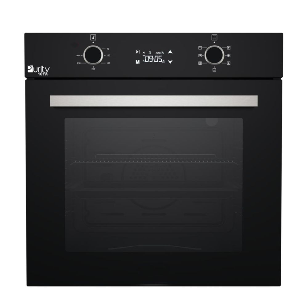 فرن بيورتي غاز بلت ان بالشواية كهربائية  60 سم ستانلس ستيل 65 لتر 