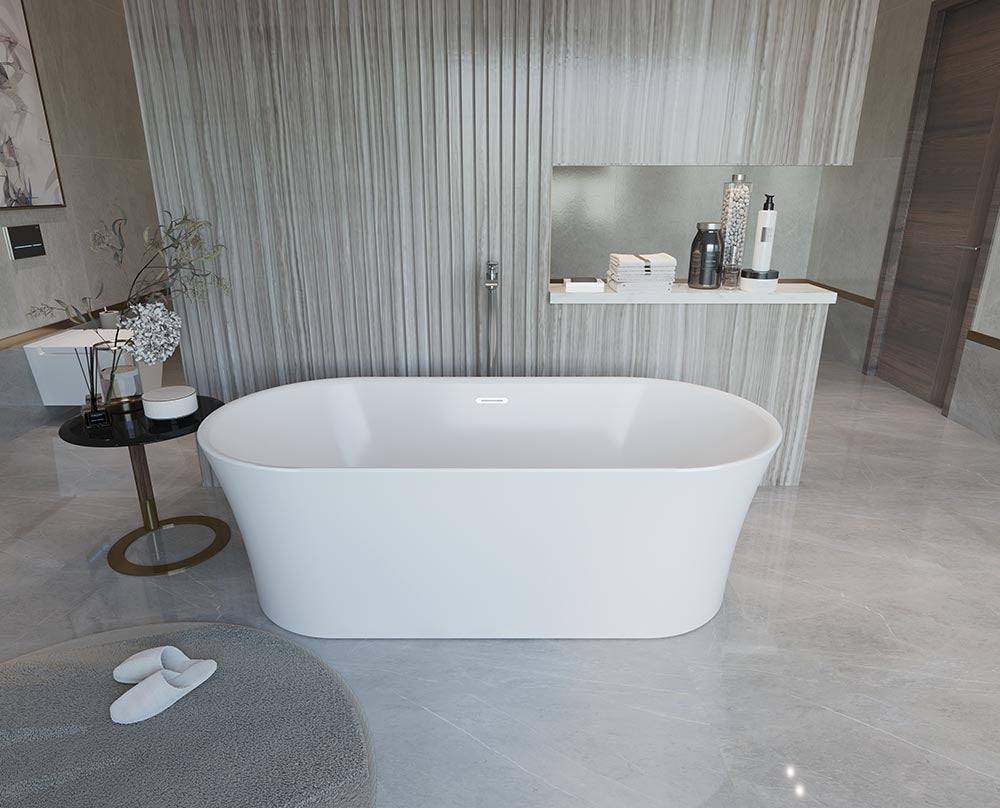 Sanipure Pavilion seamless Bathtub 170x80x58 Cm