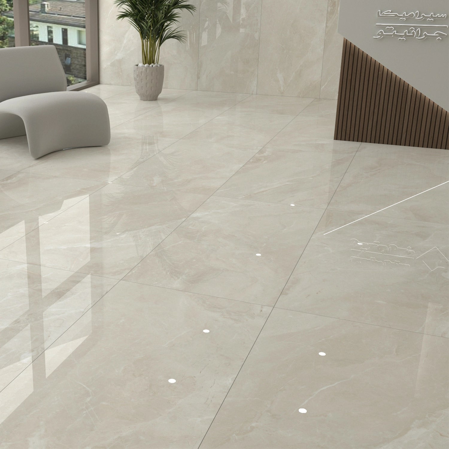 Ceramic 700/11 Beige Glossy 120x60 cm From Granito