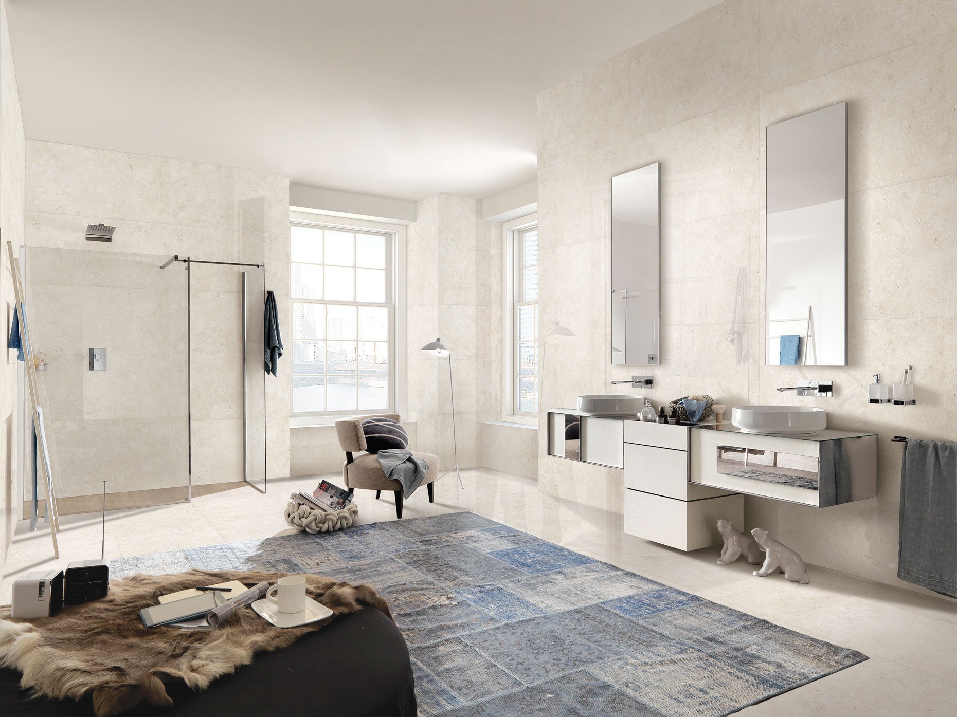 Porcelain Sardenia White Matt 120x60 cm From Gemma