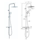Lutz Shower Set Black