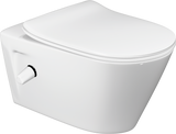 Realmes wall-hung toilet with shower, Villeroy & Boch SUBWAY, white