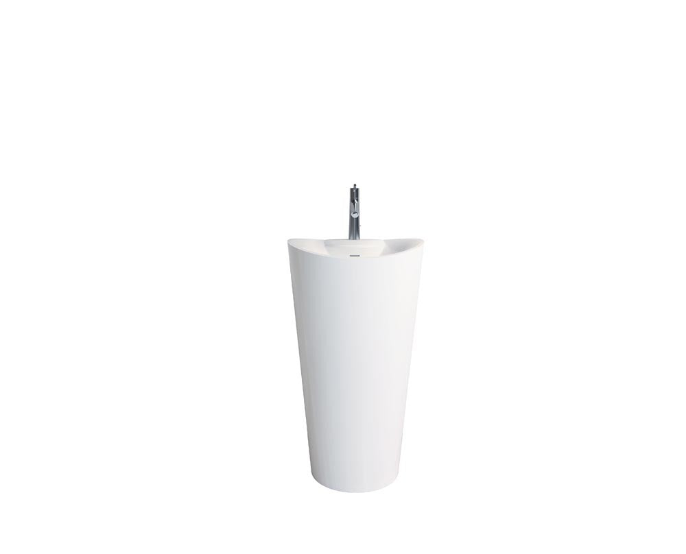 Sanipure Onda bathroom sink One-piece floor 50x48x90 CM