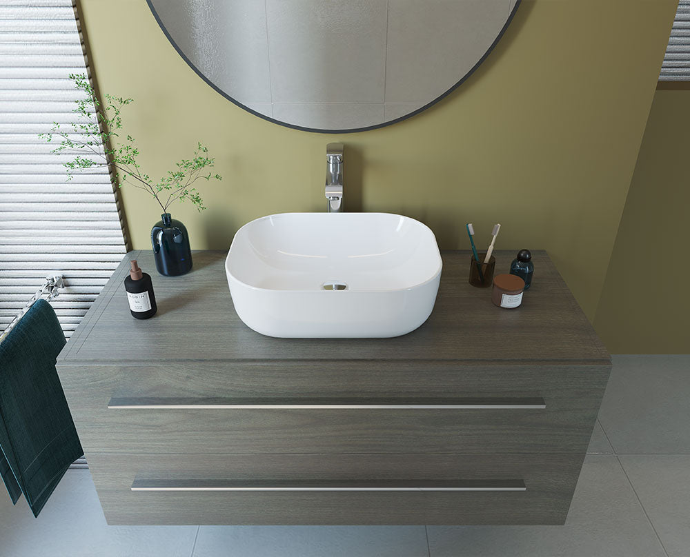 Sanipure Vega Wash Basin 46 cm White
