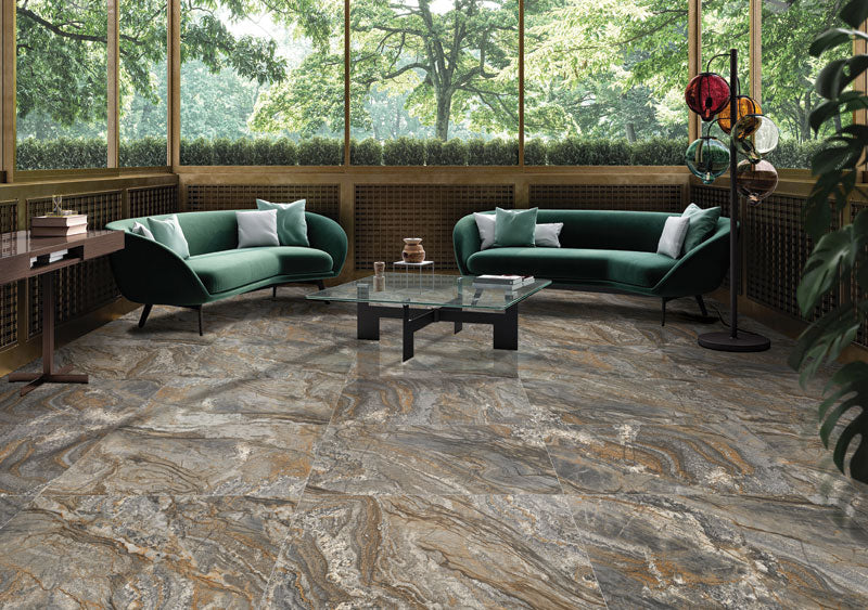 Porcelain Verano Brown Glossy 120x60 cm From Gemma