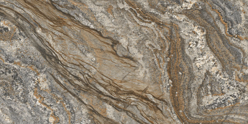 Porcelain Verano Brown Glossy 120x60 cm From Gemma