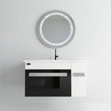 Beroia Furniture Unit with Wash sink 80×46 Cm Black
