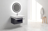 Beroia Furniture Unit with Wash sink 80×46 Cm Black