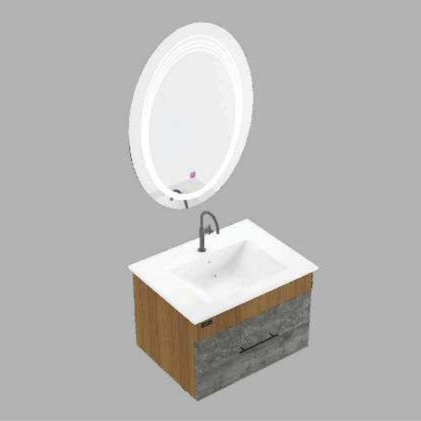 Beroia Furniture Unit with Washbasin 60×46 Cm