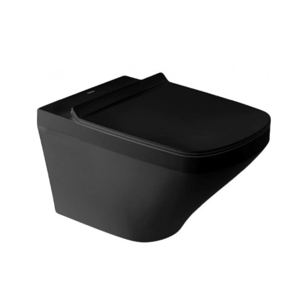 Sanipure Magnos Wall-Mounted Toilet With Seat Cover Matt Black
